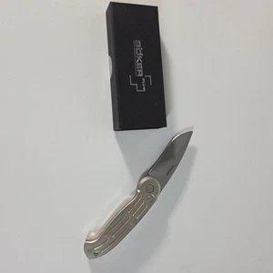 Boker Magnum Knife Silver Combo Blade B007 - Picture 1 of 9