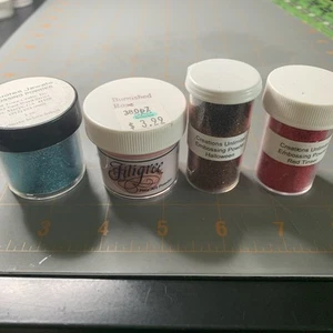 Lot of Embossing Powder Stamping - Picture 1 of 13