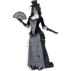 Disfraz de mujer fantasma Halloween M 40-42 gótico zombi viuda negra disfraz de mujer - Imagen 1 de 3