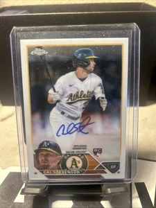 Cal Stevenson ~ 2023 Topps Chrome ~ Rookie Autograph Auto #RA-CST - Picture 1 of 2