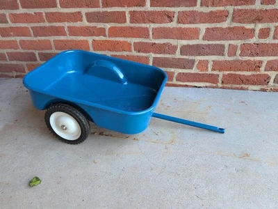 Ertl Ford 8000 Blue Pedal tractor Trailer Cart Wagon  - Image 1 of 4