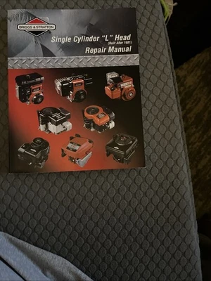 Briggs and Stratton Single Cylinder L Head Built After 1981 Repair Manual 12/00 - Image 1 of 3