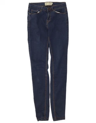 FAT FACE Womens Skinny Jeans UK 8 Small W26 L30  Navy Blue Cotton DY04 - Image 1 of 3