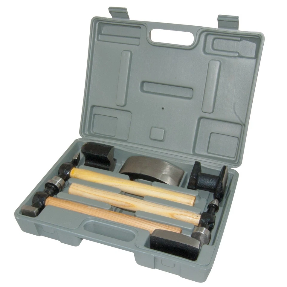 Juego de martillos y carretillas AES Industries 2720 con asas de madera (7 piezas) Foto 1 de 1