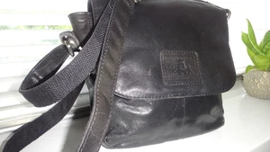 Rowallan Of Scotland Black Semi Patent Leather Small Crossbody Shoulder Bag💕💕 - Picture 1 of 18