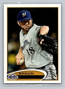 2012 Topps #262a Shaun Marcum Milwaukee Brewers - Picture 1 of 2