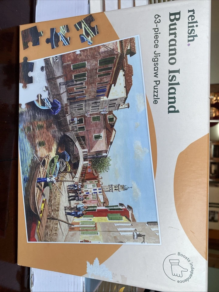 Rompecabezas Relish 63 piezas ¡Bueno para adultos con demencia reunido en caja! Foto 1 de 4