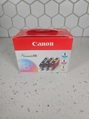 Canon CLI-8 Tri Color Ink Cartridges 0621B016 - Image 1 of 4