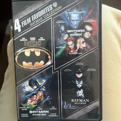 Batman Collection DVD Batman Batman & Robin Batman Forever Batman Returns 4 Film - Image 1 of 4