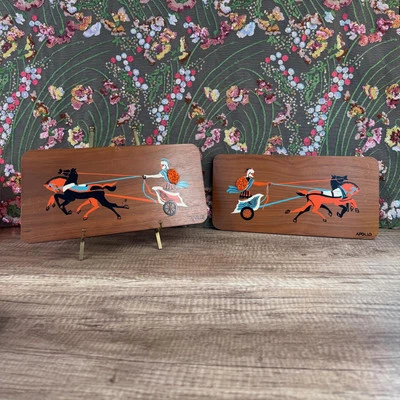 Apollo Spartan Horizontal Wood Wall Display Boards Handmade Decorative Set - Image 1 of 4