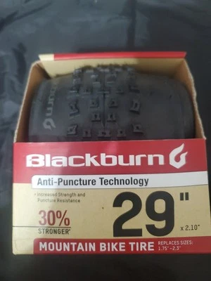 New Blackburn 29" Mountain Bike Tire Black 29" x 2.10" Replaces 1.75" - 2.3" - Image 1 of 4