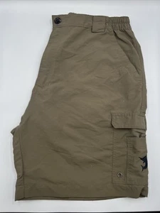 Reel Legends Shorts Mens XL Cargo Fishing Olive Green Seven Pockets Rip Stop - Picture 1 of 7