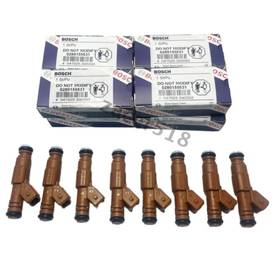 30LB Fuel Injectors Set 8 Bosch 0280155831 Ford Mustang Upgrade 4.6 5.0 Upgrade Foto 1 de 4