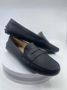 Tods (NEW) Black Leather DRIVER Loafers Made In Italy Size 9.5 M $695.00 MSRP - Picture 1 of 20