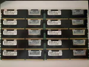 HP EBE11FD8AGFD-6E-E 398706-051 2Rx8 PC2 Server Memory 10GB 10X1GB - Picture 1 of 1