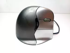 EVOLUENT VERTICALMOUSE 4 RIGHT VM4R WIRED MOUSE LASER ERGONOMIC OFFICE SILVER - Picture 1 of 4