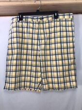Black Brown 1826 Plaid Size 38 Yellow W/ Blue, Green & Red Strips Brand New