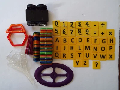 Jasonwell 139 Magnetic Tiles Blocks Alphabet Numbers Set Ferris Wheel - Image 1 of 4