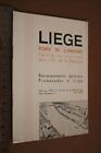 altes Werbeblatt - Liege - Belgien mit Stadtplan 1939 