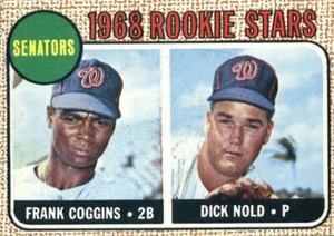 1968 Topps #96 Frank Coggins/Dick Nold Washington Senators Rookie