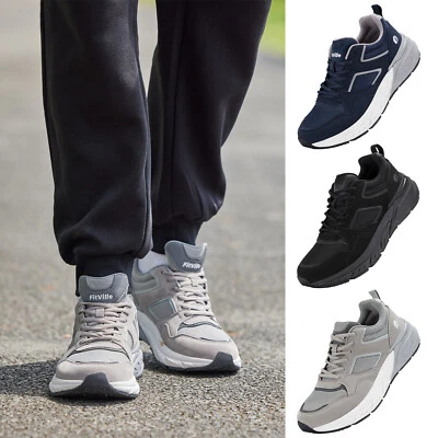 FitVille Laufschuhe Herren Sneaker Turnschuhe Breite Füße Atmungsaktive Outdoor