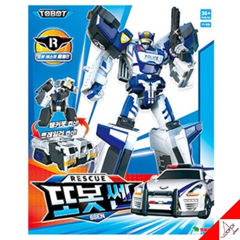 TOBOT 2023 Rescue Tobot SSEN Transformer Robot Police Car Trailer Tankerbot Toy Cover