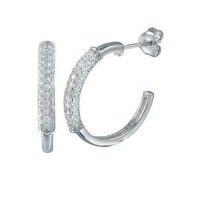 Anneau Argent Sterling Boucles D'Oreilles W/Zircone Pierres - Photo 1/2