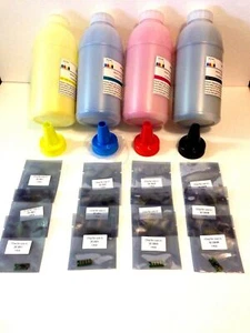 1,000g (1kg) + Dell Laser Printer Refill Kit-Toner Powder & 12-Resetting Chips. - Picture 1 of 2