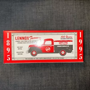 Lennox Furnaces 1940 Ford Diecast Ultra Edition Pickup bank 100 Anniversary NIB - Picture 1 of 7