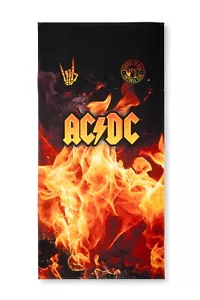 AC/DC ACDC Supergroup Fire Hot Official BEACH TOWEL 140cm x 70cm - Picture 1 of 2