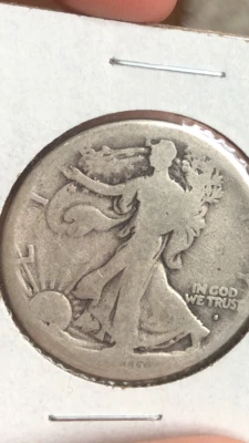 1916-S Walking Liberty Half Dollar Ag/Fr KEY DATE - Image 1 of 3
