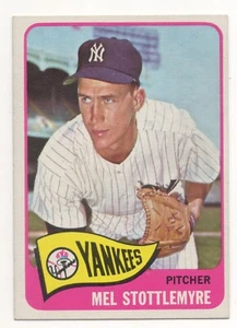1965 Topps #550 Mel Stottlemyre - Picture 1 of 2