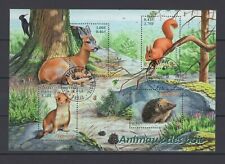 FRANCE 2001 forest animals  M/S fine used A381