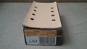 P500 03592 3M Hookit Gold 255P Strips 81 x 153mm Box (50) 8 holes Sheets - Picture 1 of 3