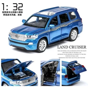 1:32 Diecast Alu Auto Toyota Land Cruiser Auto Modell Pull Back Sound Licht Spielzeug - Bild 1 von 11