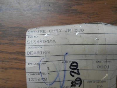 Cojinete Chrysler Pacifica 2004-2006 Foto 1 de 2