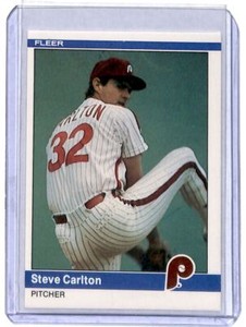 1984 Fleer Steve Carlton Philadelphia Phillies #25.
