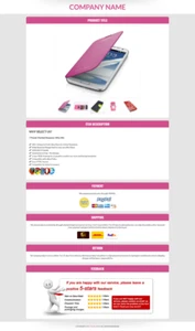 eBay Mobile Responsive Template Auction Listing Professional 2019 Design HTML - Picture 1 of 11