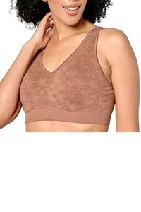 Breezies Women's Seamless Jacquard Underwire TShirt Bra Nutmeg - Picture 1 of 1