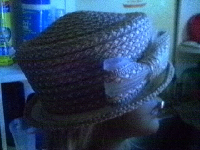 Sombrero vintage Finesse para mujer con arco ¡¡EXCELENTE ESTADO USADO!! BOHO CHIC Foto 1 de 4