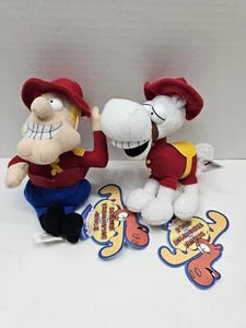 Rocky and Bullwinkle Horse and Dudley Do Right Mountie Stuffins Plush CVS 2000 - Picture 1 of 4