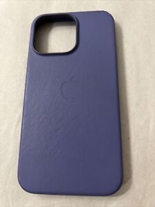 GENUINE Apple Leather Case w/MagSafe iPhone 13 Pro 6.1" Wisteria Purple READ USE