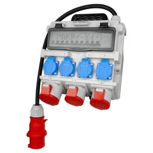 Distributeur électrique adaptateur universel CEE distribution électrique 4x230V 1x32A 2x16A Bals - Photo 1/5
