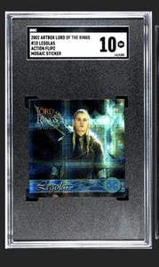 2002 Lord of the Rings Fellowship Ring Action Flipz Mosaic Holo Legolas #10 SGC - Picture 1 of 4