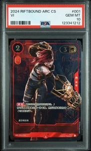 PSA 10 - Vi 001/006 - Riftbound League of Legends TCG Arcano Chino Promo - Imagen 1 de 2