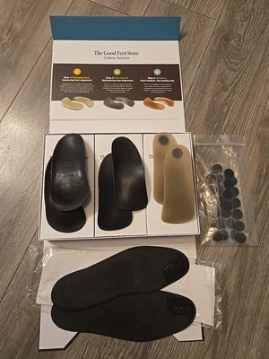 Kit completo de sistema de soporte de arco de 3 pasos Good Feet plantillas súper atléticas de cojín Foto 1 de 4