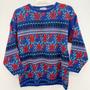 Amanda Smith Medium Womens Long Sleeve Pullover Wool Blend Sweater Made in Italy - Picture 1 of 12