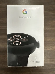 Google Pixel Watch 2 41 mm Boîtier en aluminium noir mat avec silicone noir obsidienne - Photo 1 sur 1