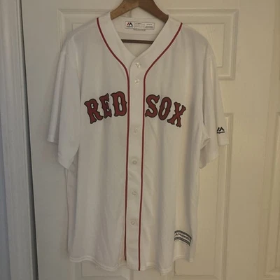 Футболка Теда Уильямса из Boston Red Sox No9 Majestic MLB Cool Base размер XL белая ретро - Изображение 1 из 4