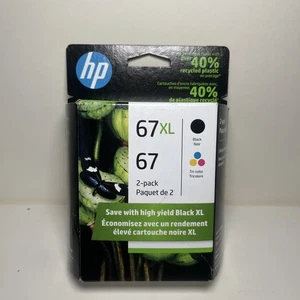 HP 67XL Schwarz & 67 Tri-Color Tintenpatronen Combo EXP Jan 2023 BRANDNEU - Bild 1 von 2